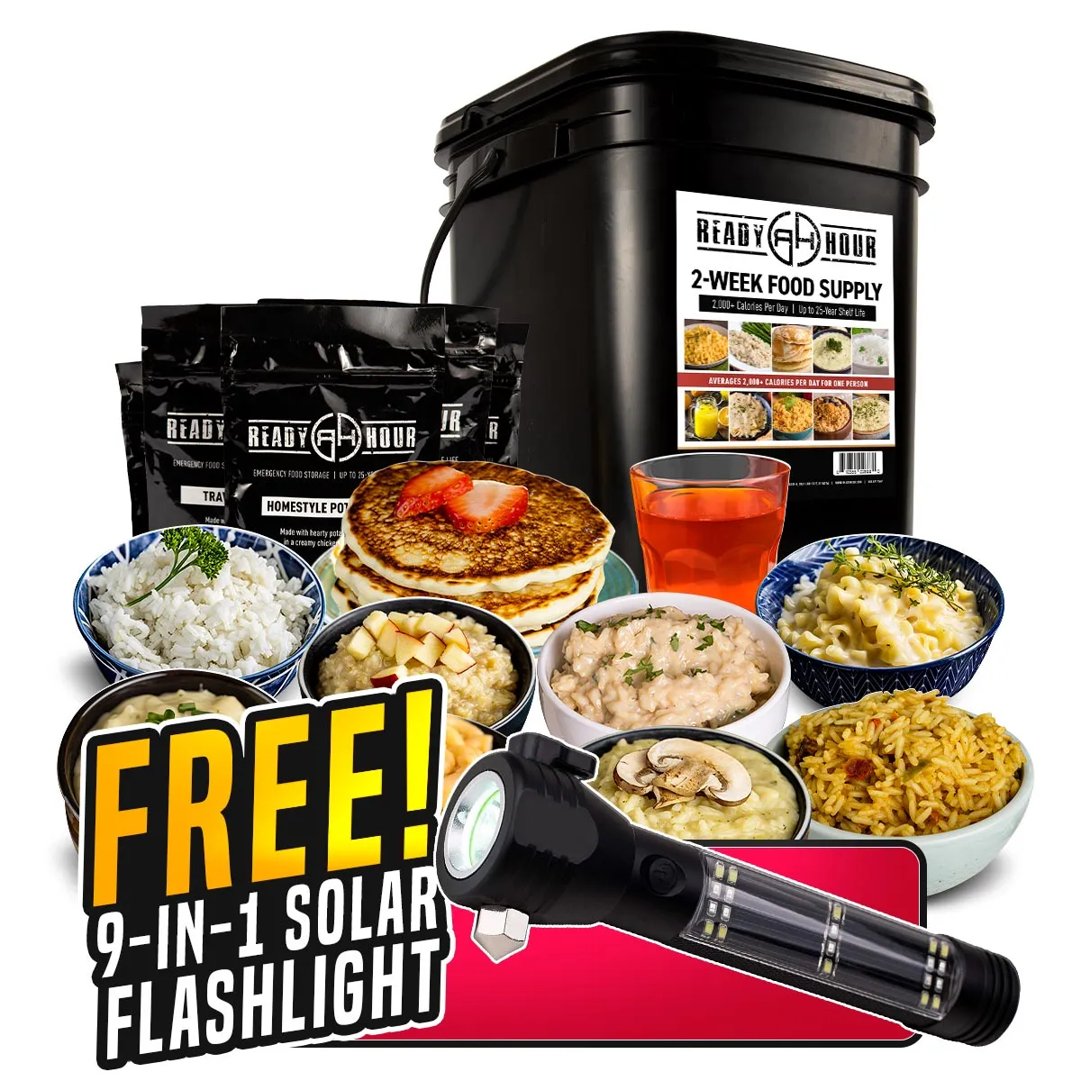 2-Week plus Free 9-in-1 Flashlight