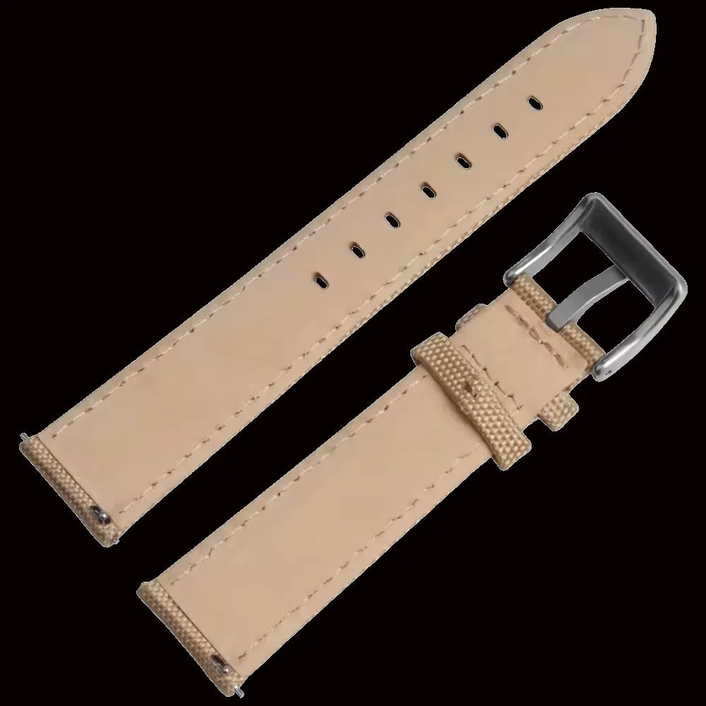 24mm Khaki Sailcloth CORDURA® Watchstrap