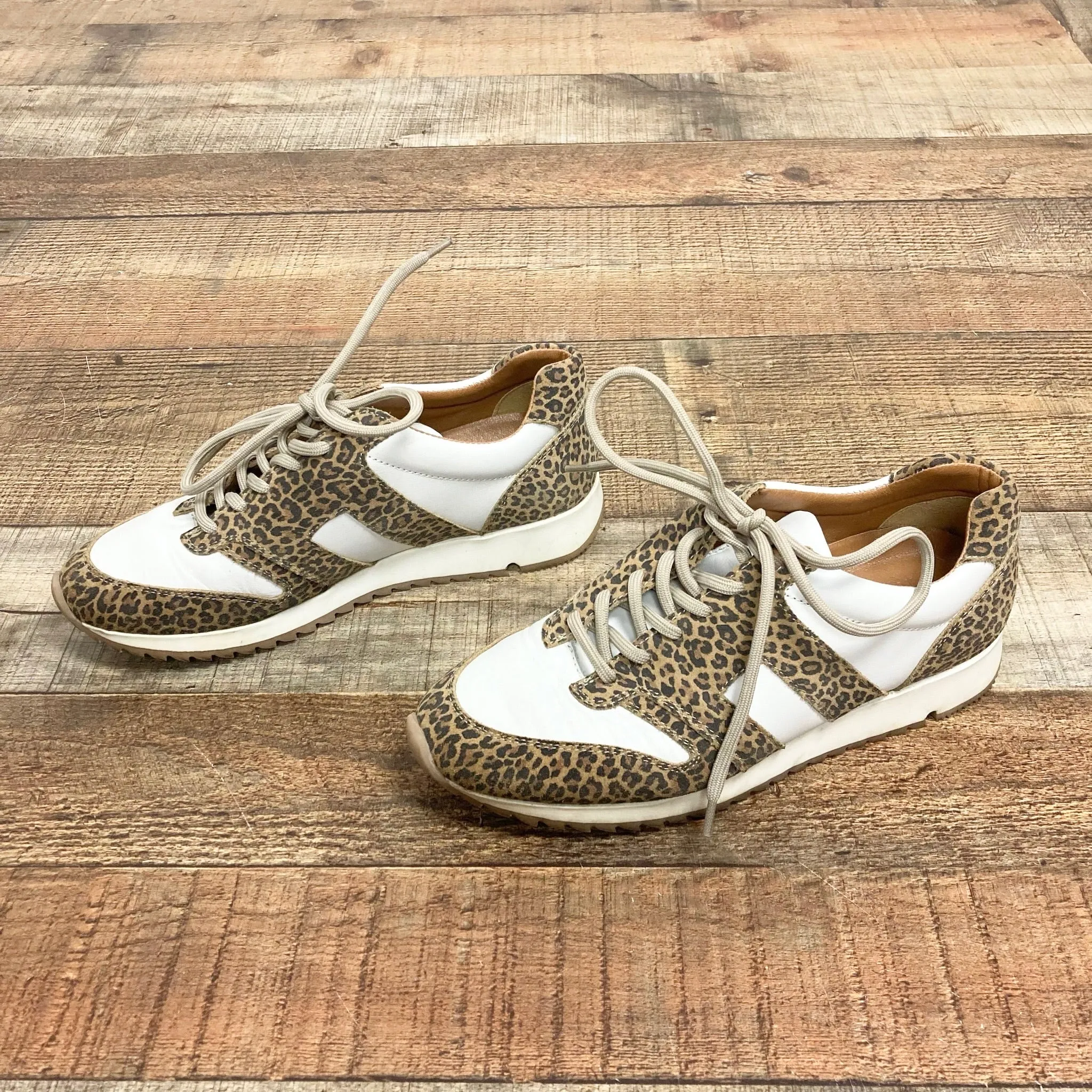 ABLE The Annie Animal Print Leather Sneakers- Size 8 (sold out online)