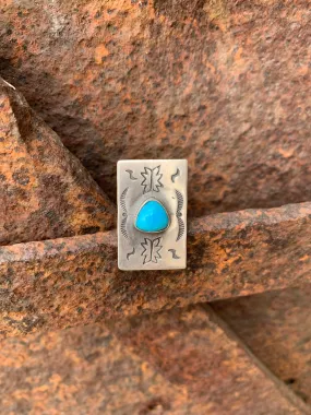 Adjustable Kingman Turquoise ring