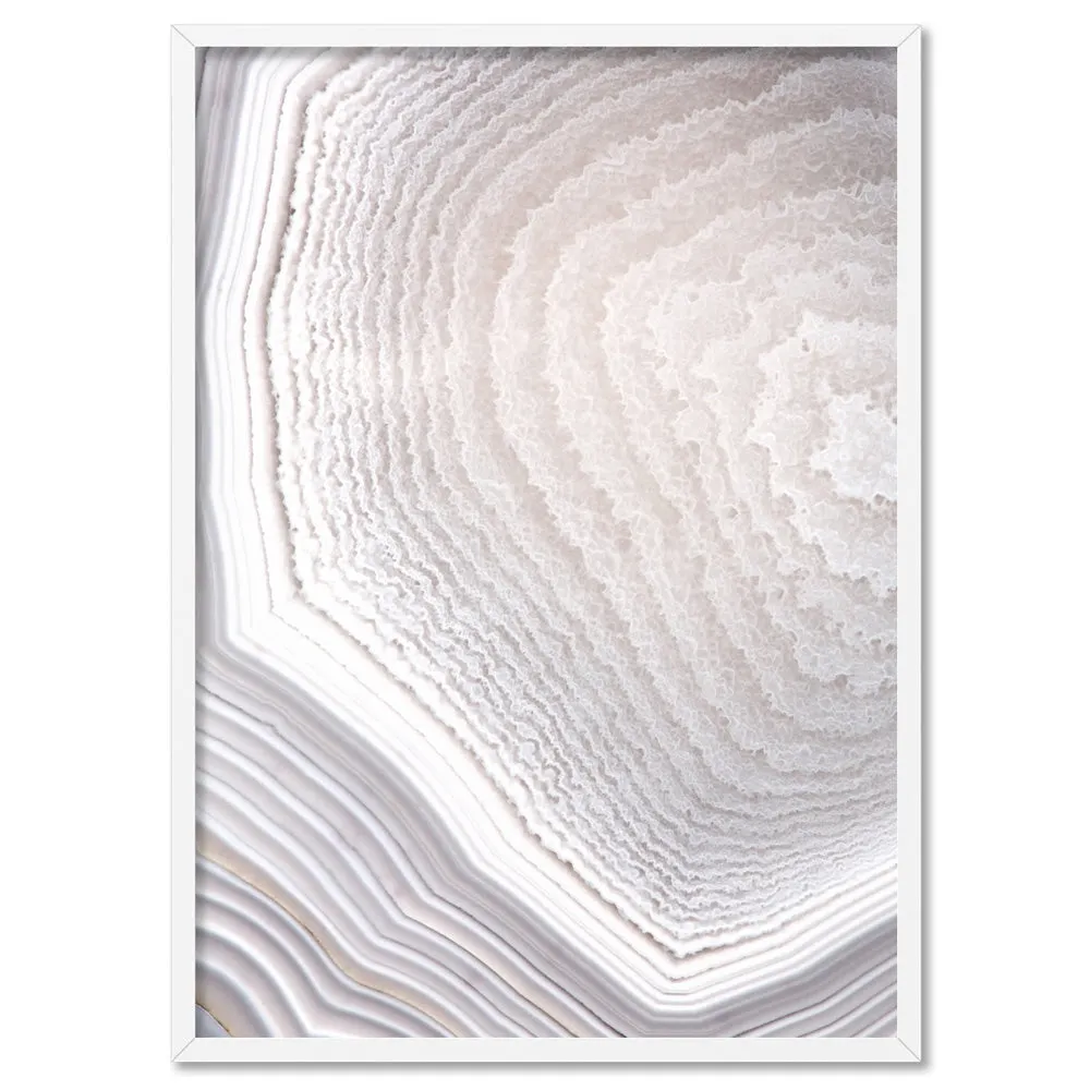 Agate Geode Neutrals I - Art Print