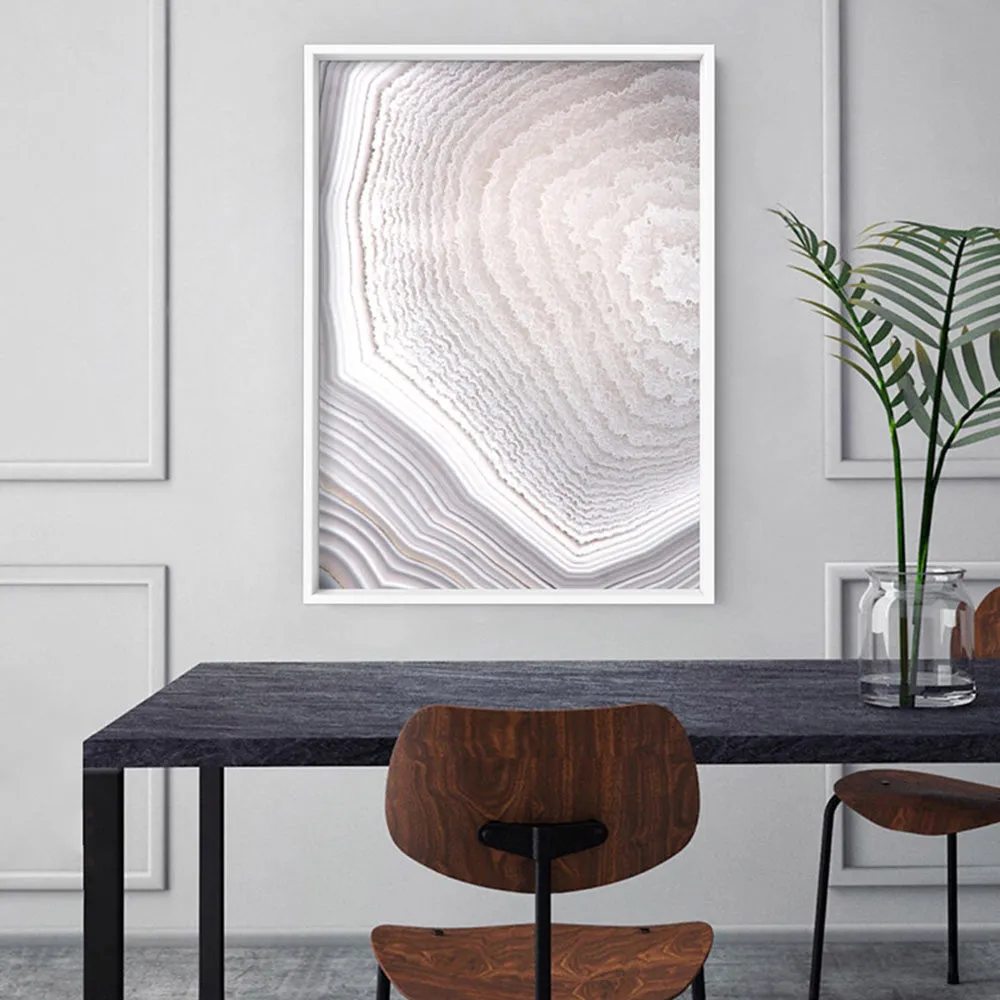 Agate Geode Neutrals I - Art Print