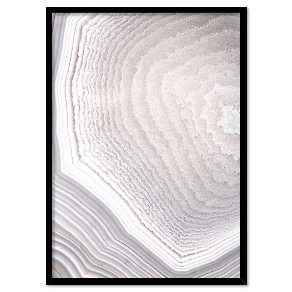 Agate Geode Neutrals I - Art Print