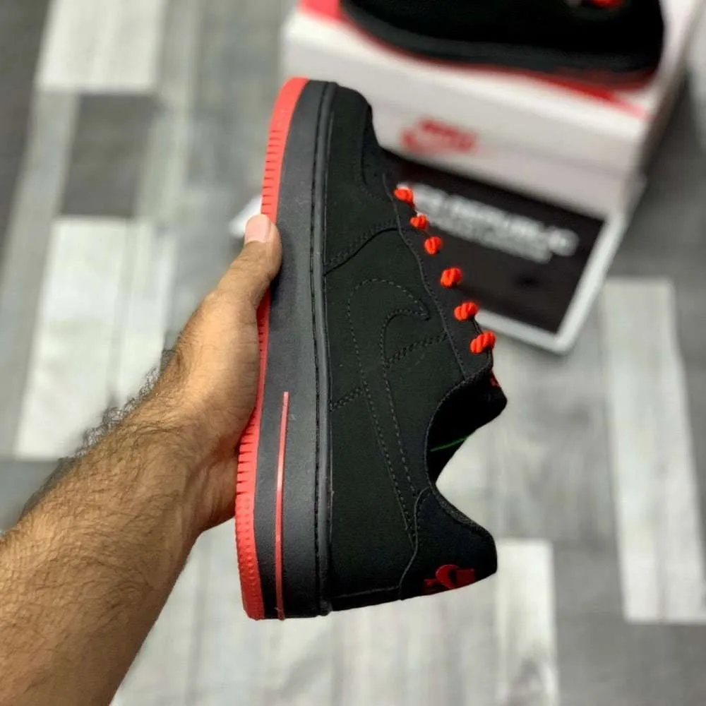 Air Force 1 Red Rope Laces | Bold Statement Sneaker