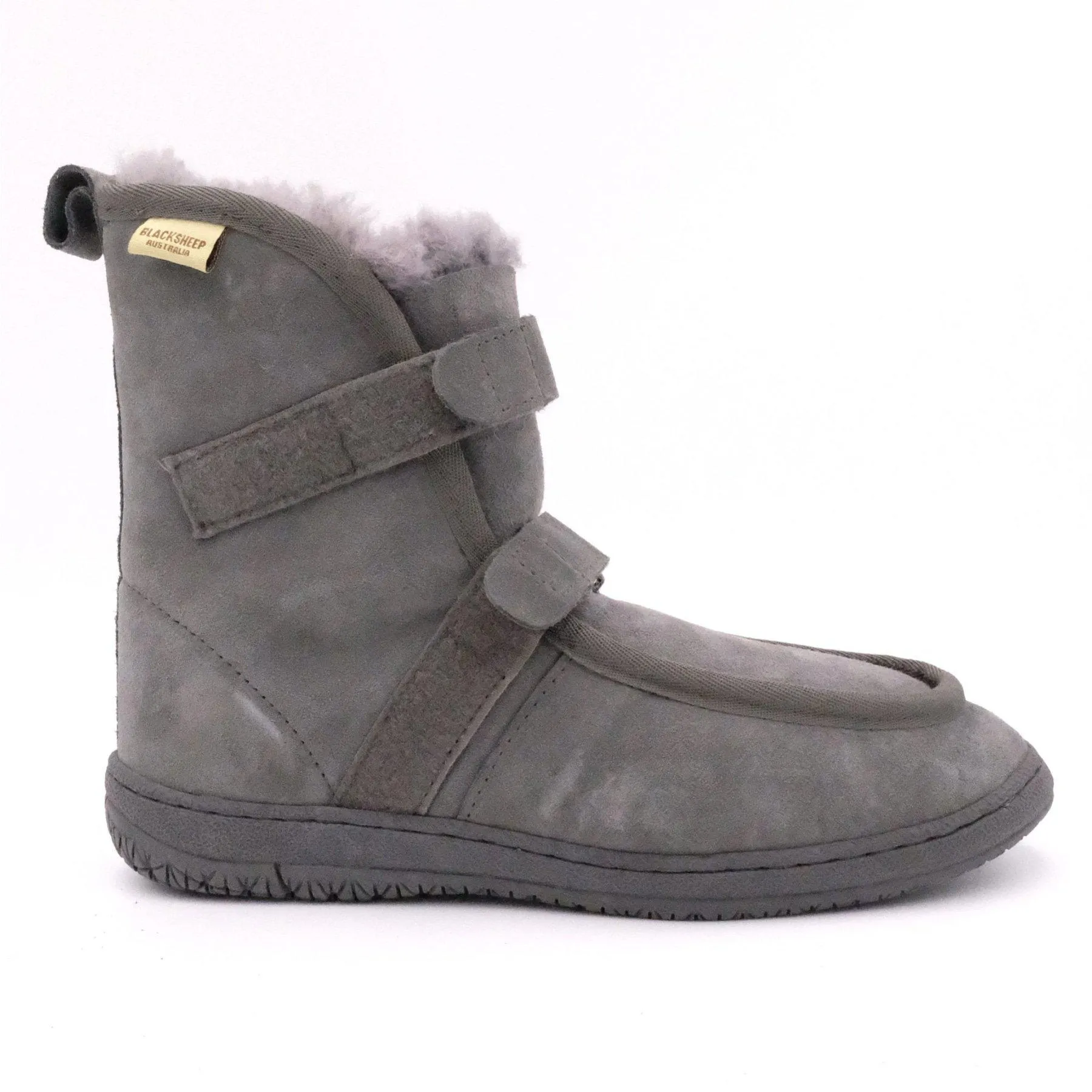 Alpine - 2 Hook and Loop Strap UGG Boots - Black Sheep Australia Medical Sheepskin Healthcare Range