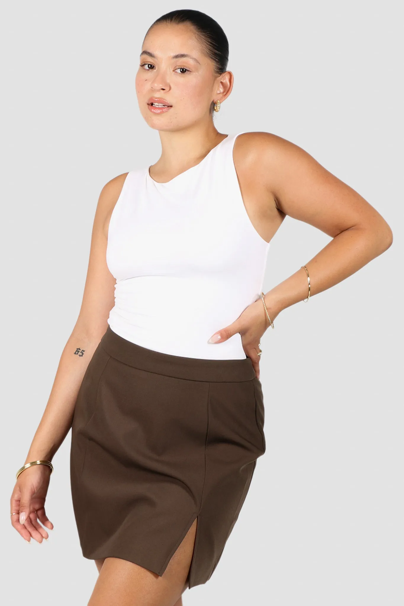 ANA SKIRT CHOCOLATE