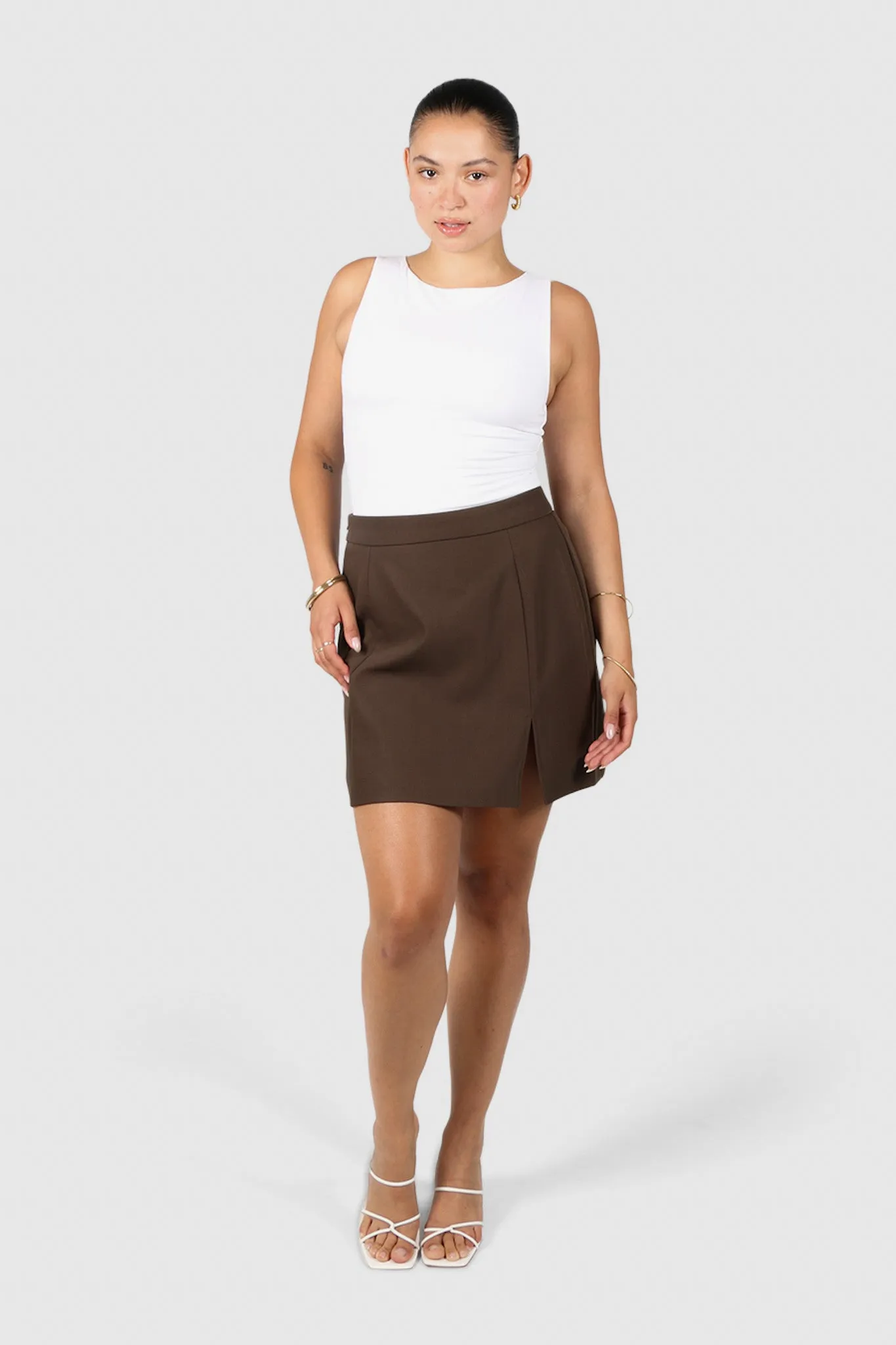 ANA SKIRT CHOCOLATE