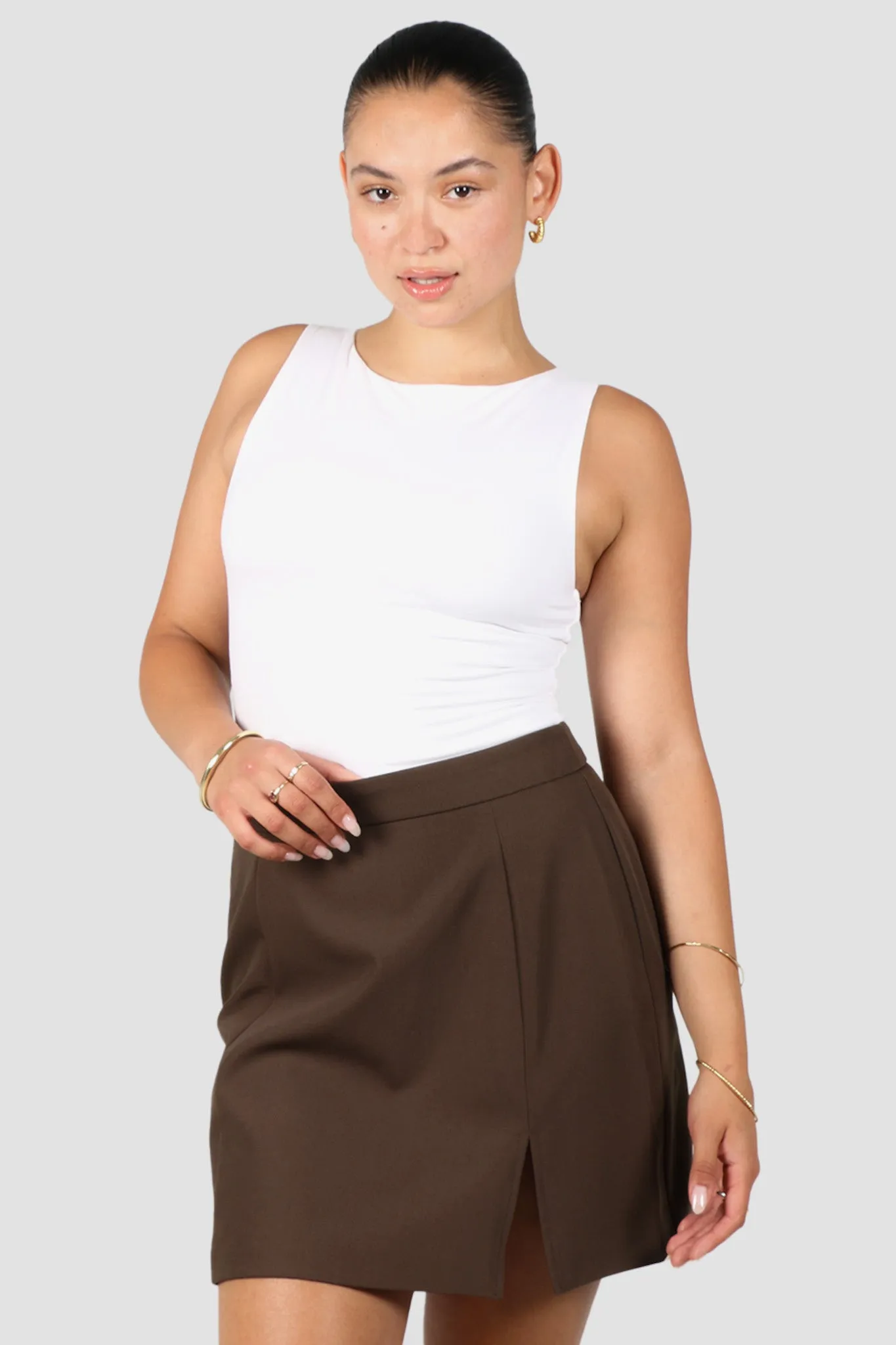 ANA SKIRT CHOCOLATE