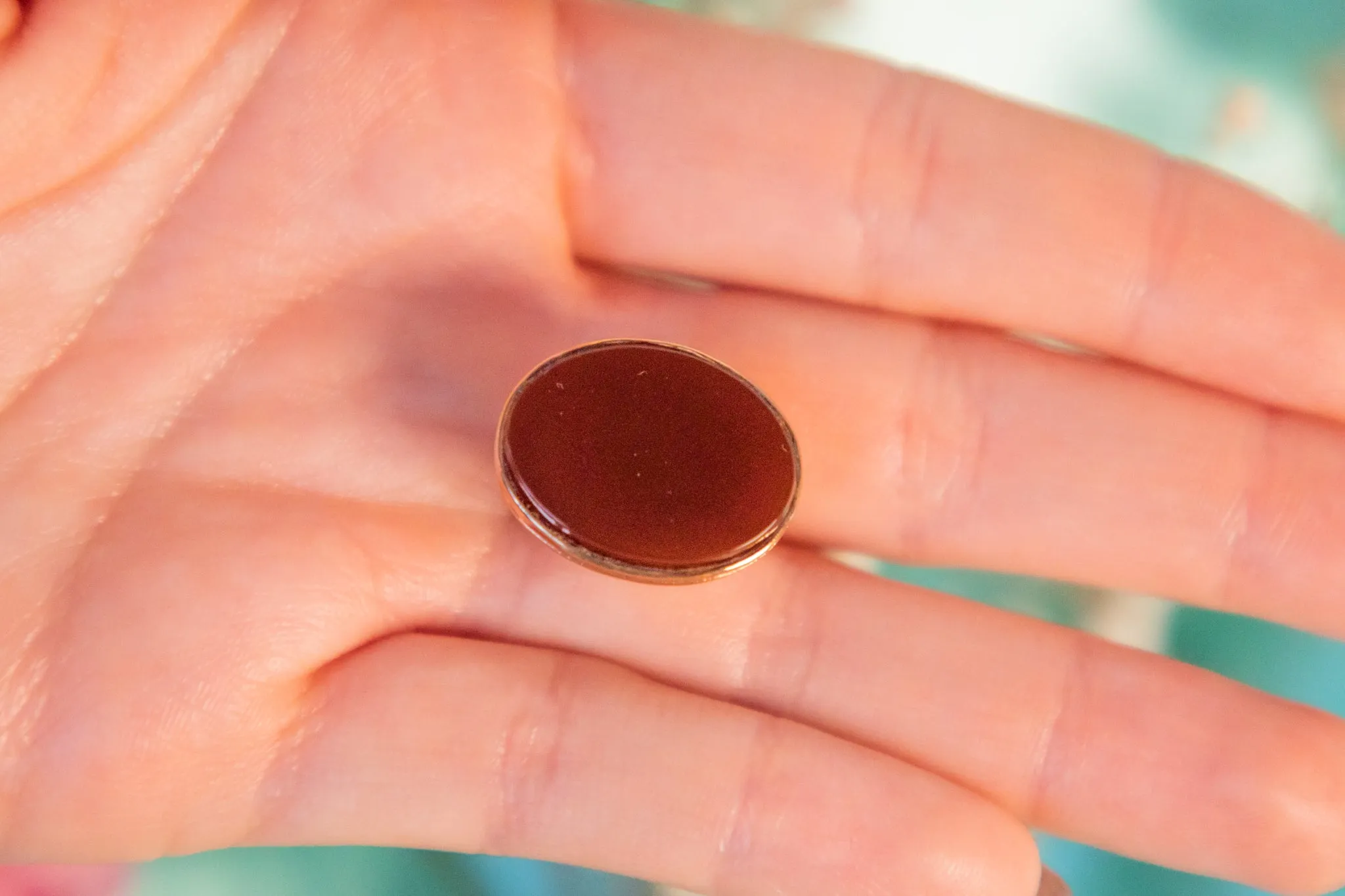 Antique 9ct Gold Carnelian Fob Seal Pendant