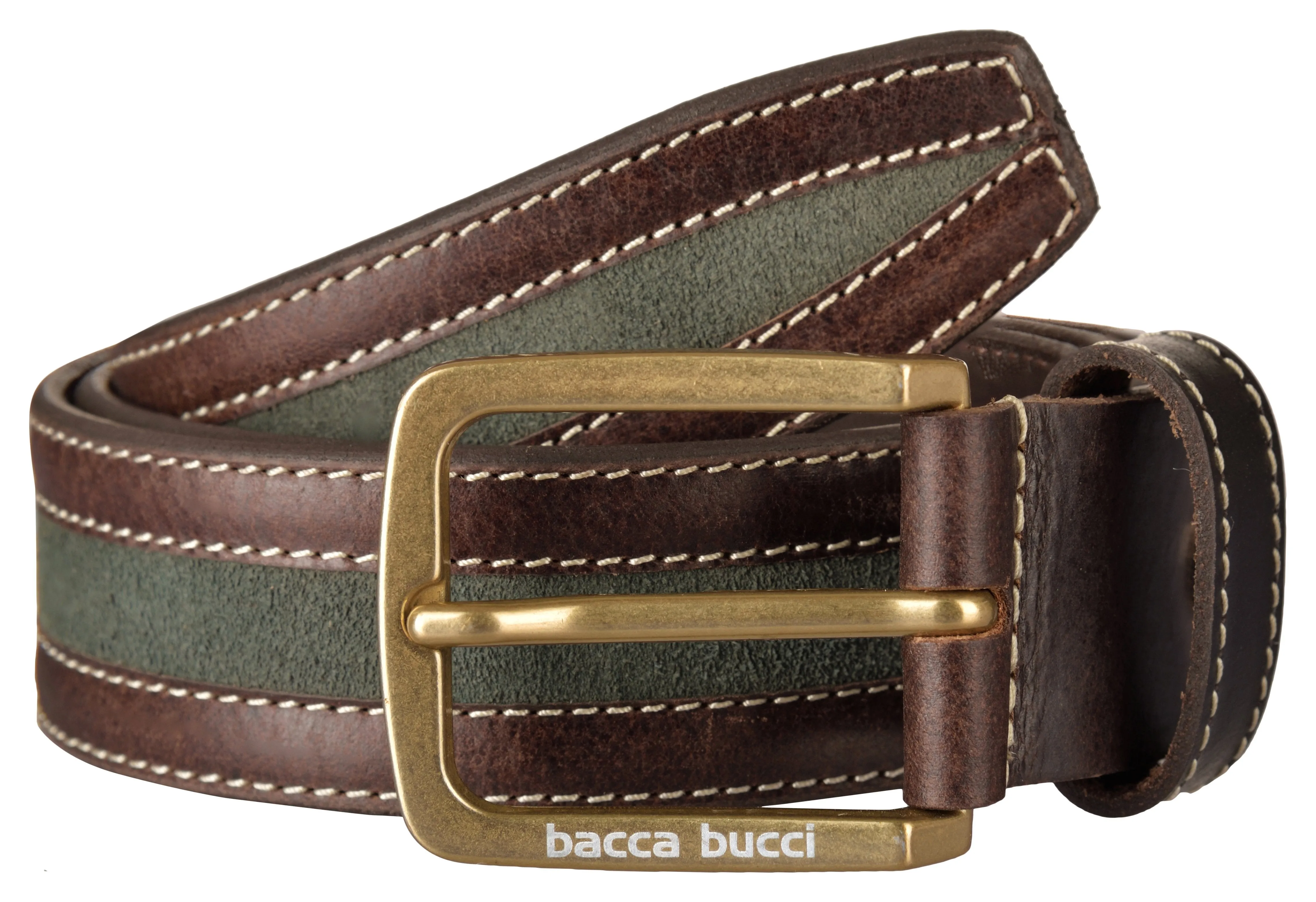 Bacca Bucci Genuine leather Casual Jeans belt 35 MM wide 4 MM thick