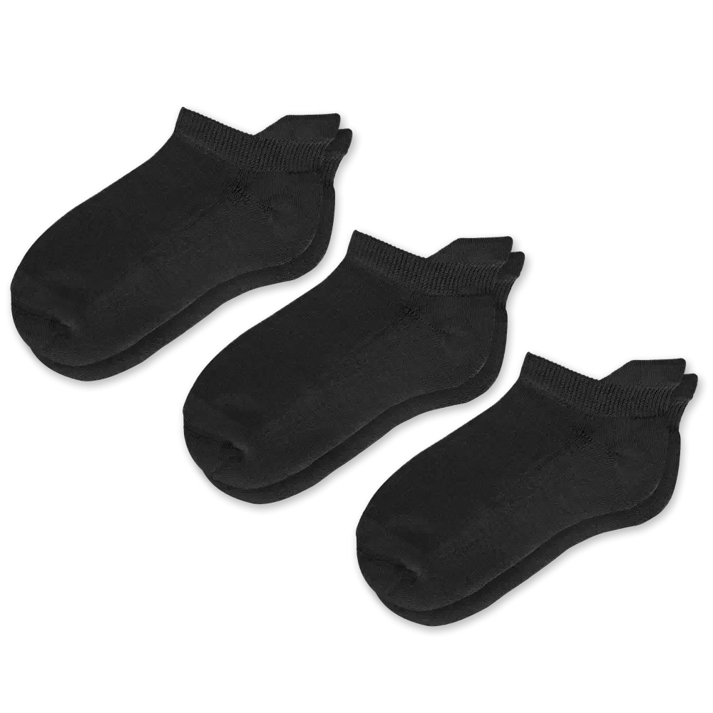 Black Ankle Diabetic Socks Bundle 3-Pack