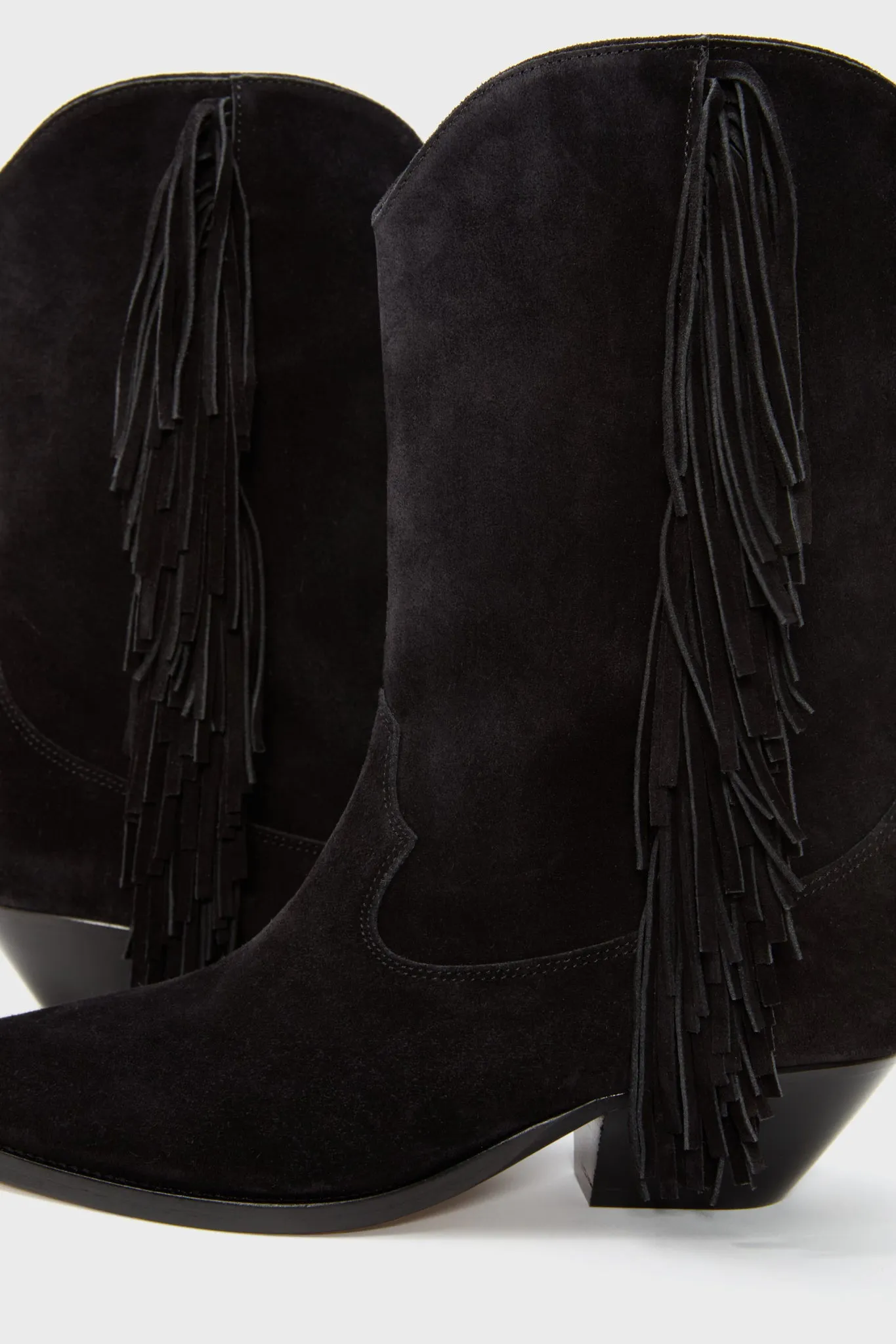 Black Fringe Duerto Boots