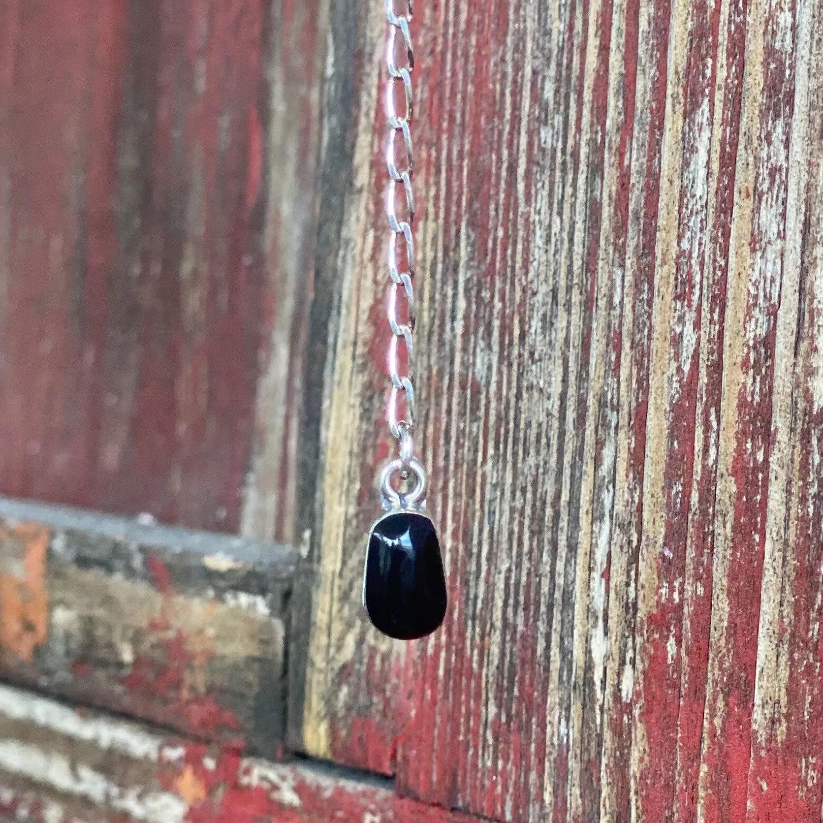 Black Stone Necklace - T339B