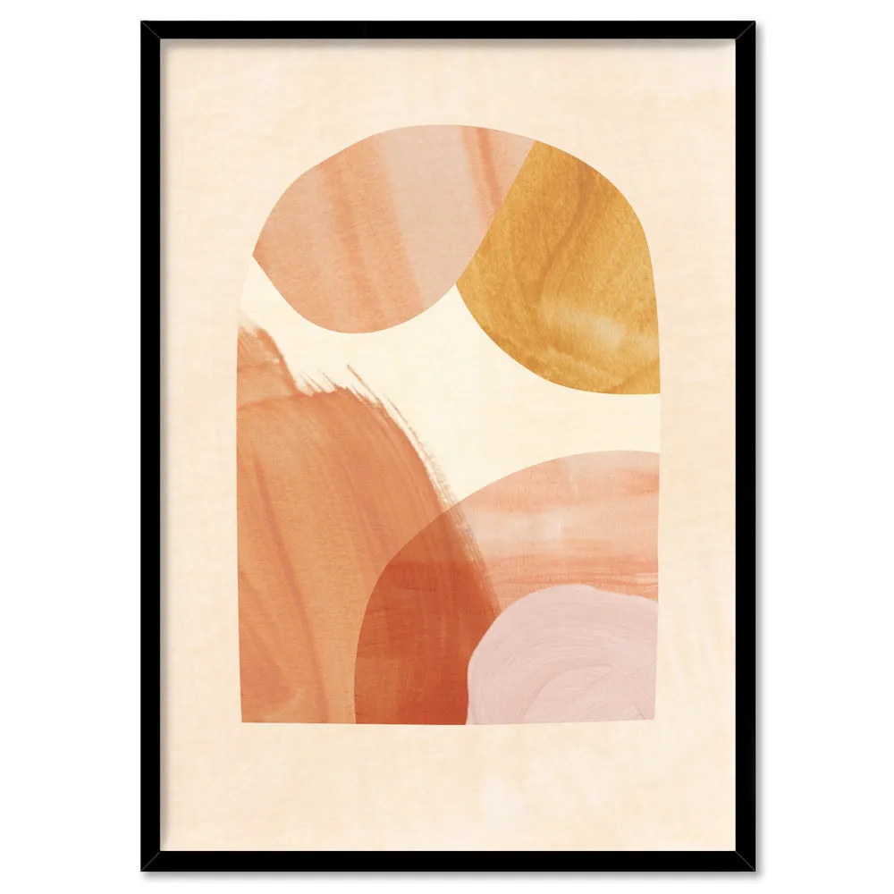 Boho Abstracts | Terra Arches III - Art Print