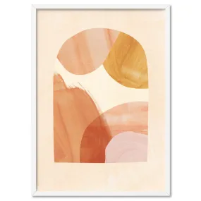 Boho Abstracts | Terra Arches III - Art Print