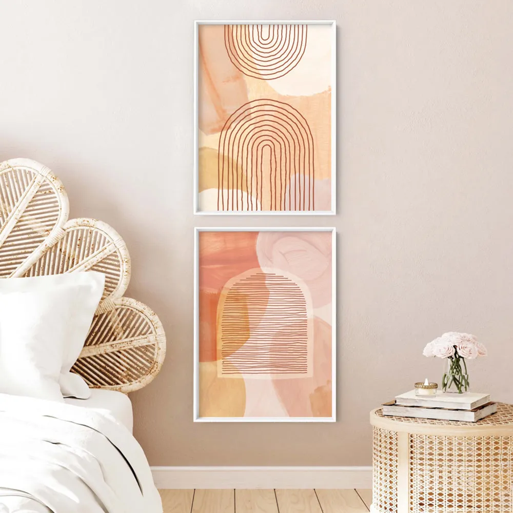 Boho Abstracts | Terra Arches V - Art Print