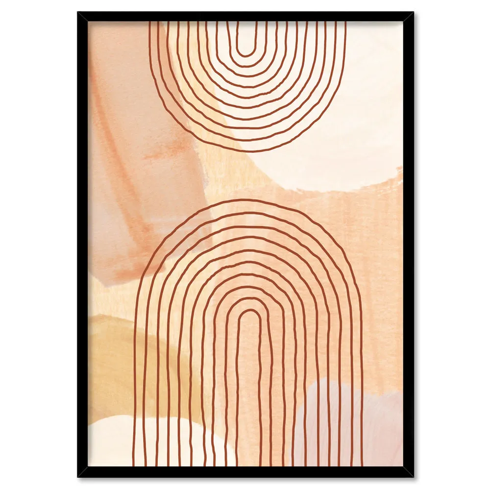 Boho Abstracts | Terra Arches V - Art Print