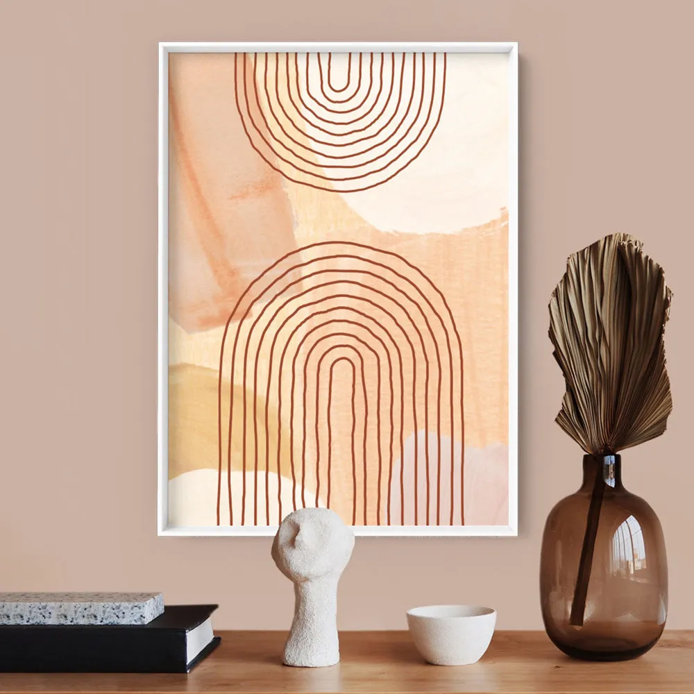 Boho Abstracts | Terra Arches V - Art Print