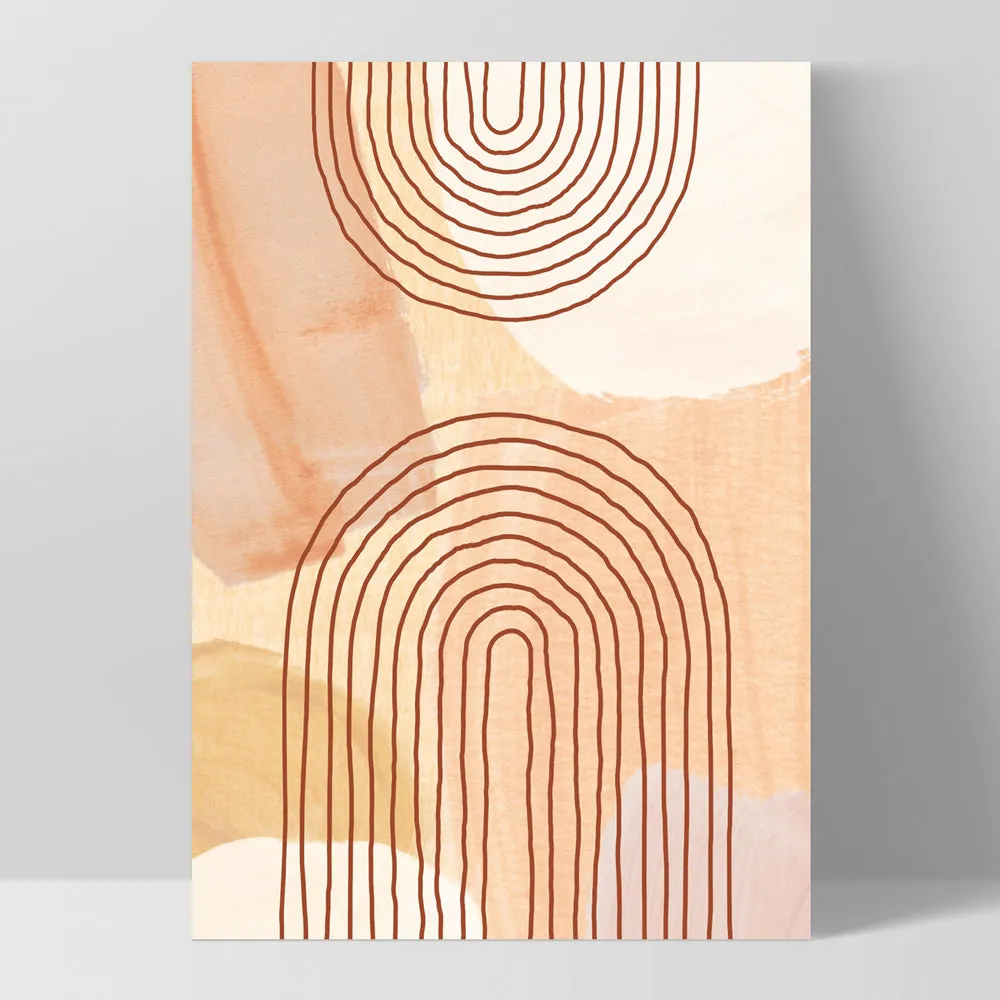 Boho Abstracts | Terra Arches V - Art Print