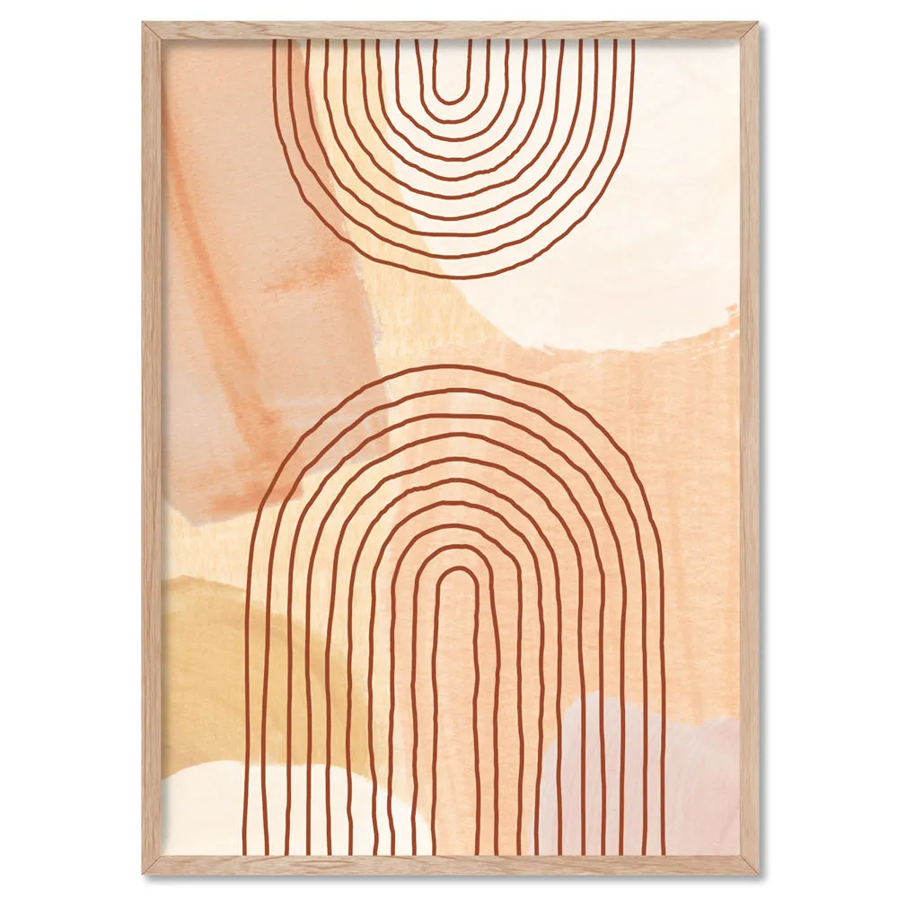 Boho Abstracts | Terra Arches V - Art Print