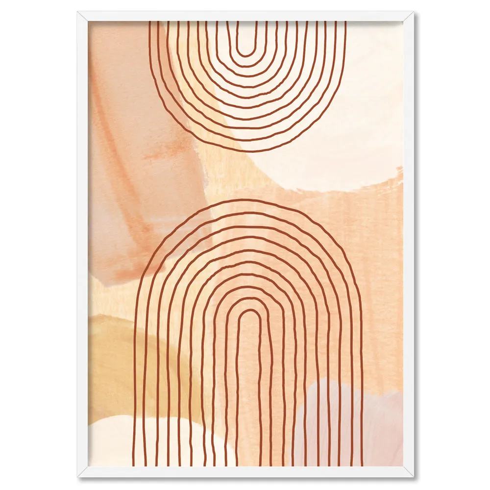 Boho Abstracts | Terra Arches V - Art Print