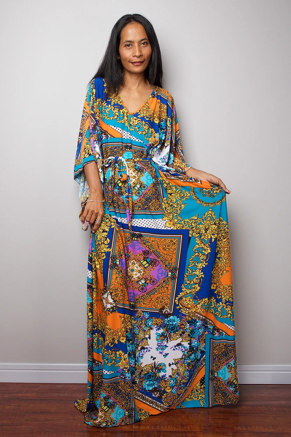 Boho Dress - Kaftan Kimono Dress - Maxi Dress : Funky Elegant Collection No.4