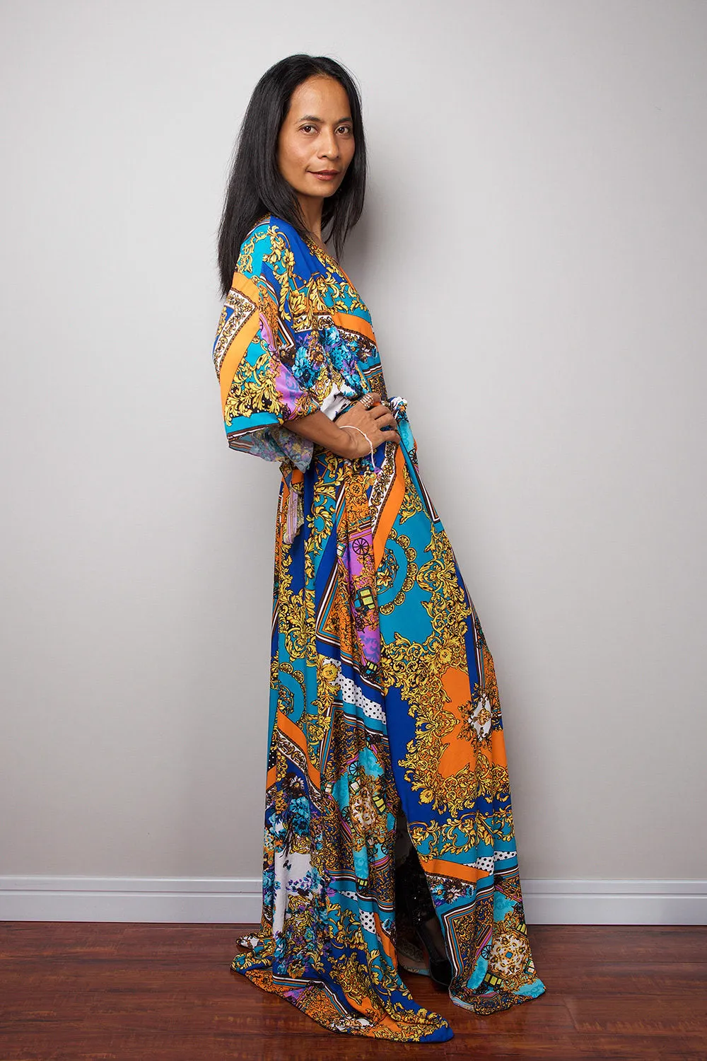 Boho Dress - Kaftan Kimono Dress - Maxi Dress : Funky Elegant Collection No.4