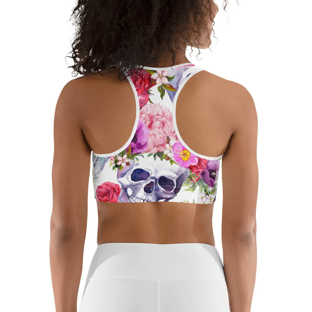 Boho Skull Sports Bra