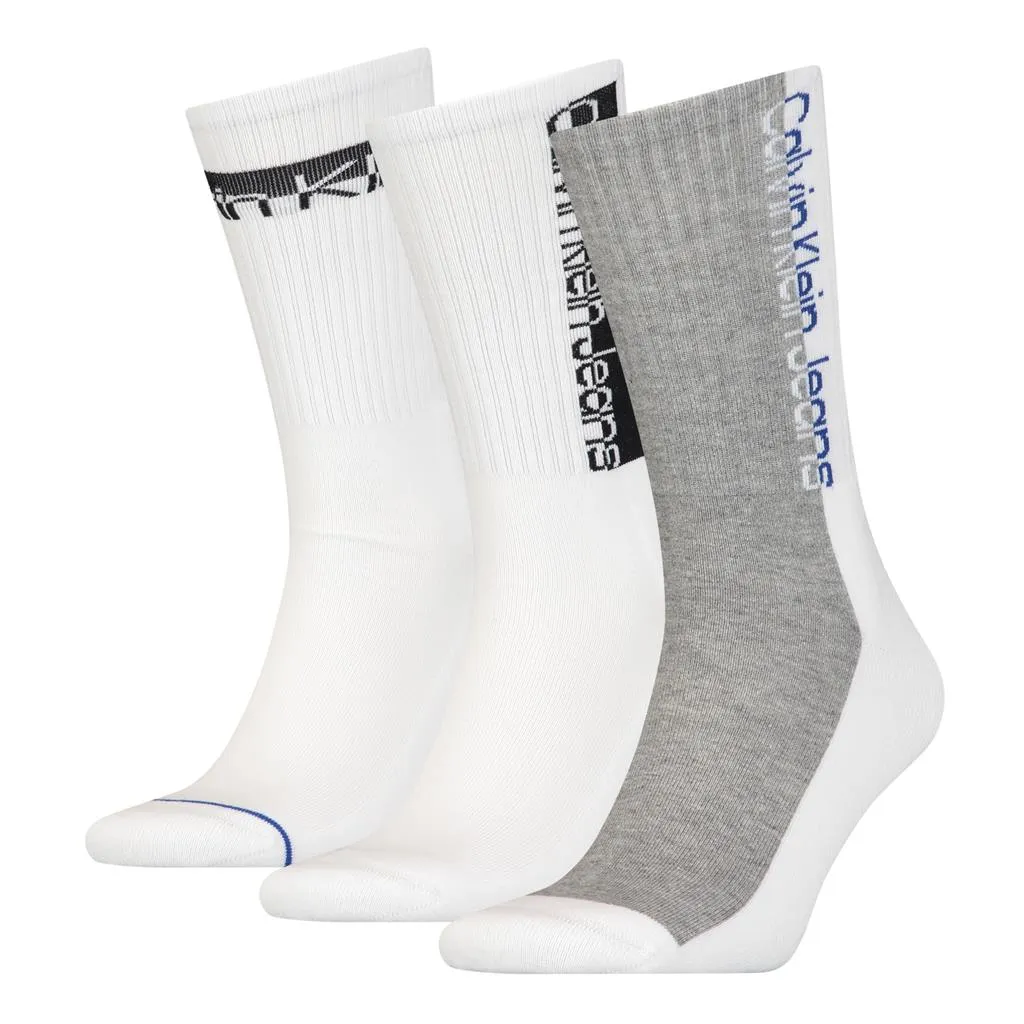 Calvin Klein Jeans Athleisure 3 Pack Crew Socks