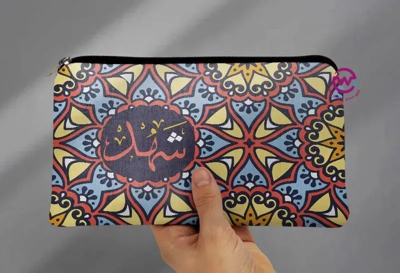 Canvas - Pencil Case -Names & Mandala