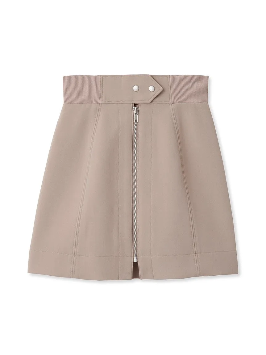 Center Zip High Waisted Skirt