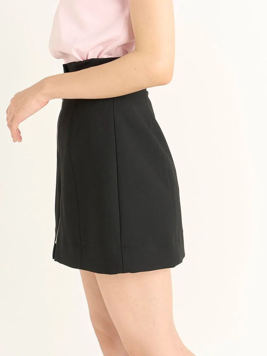 Center Zip High Waisted Skirt