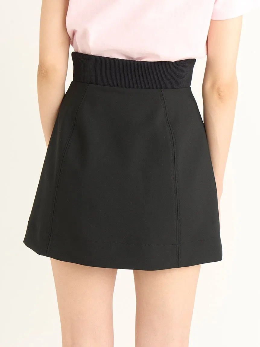 Center Zip High Waisted Skirt