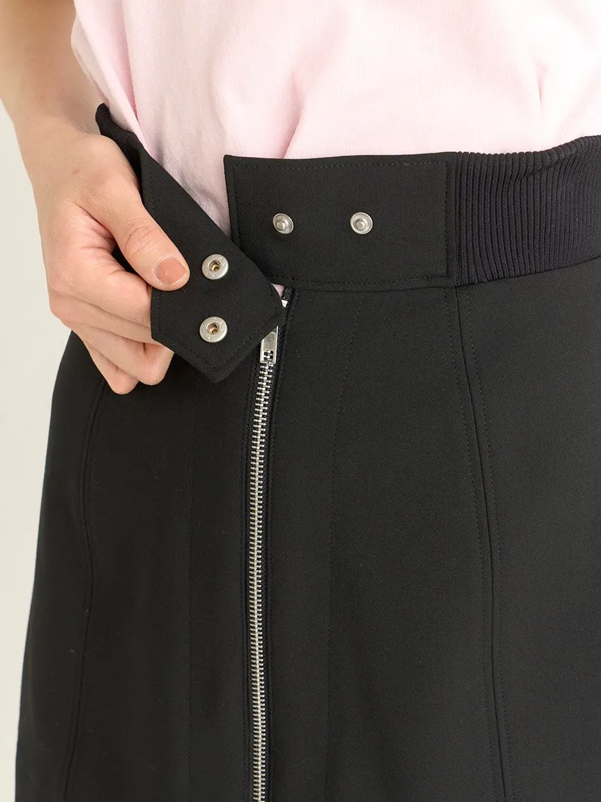 Center Zip High Waisted Skirt