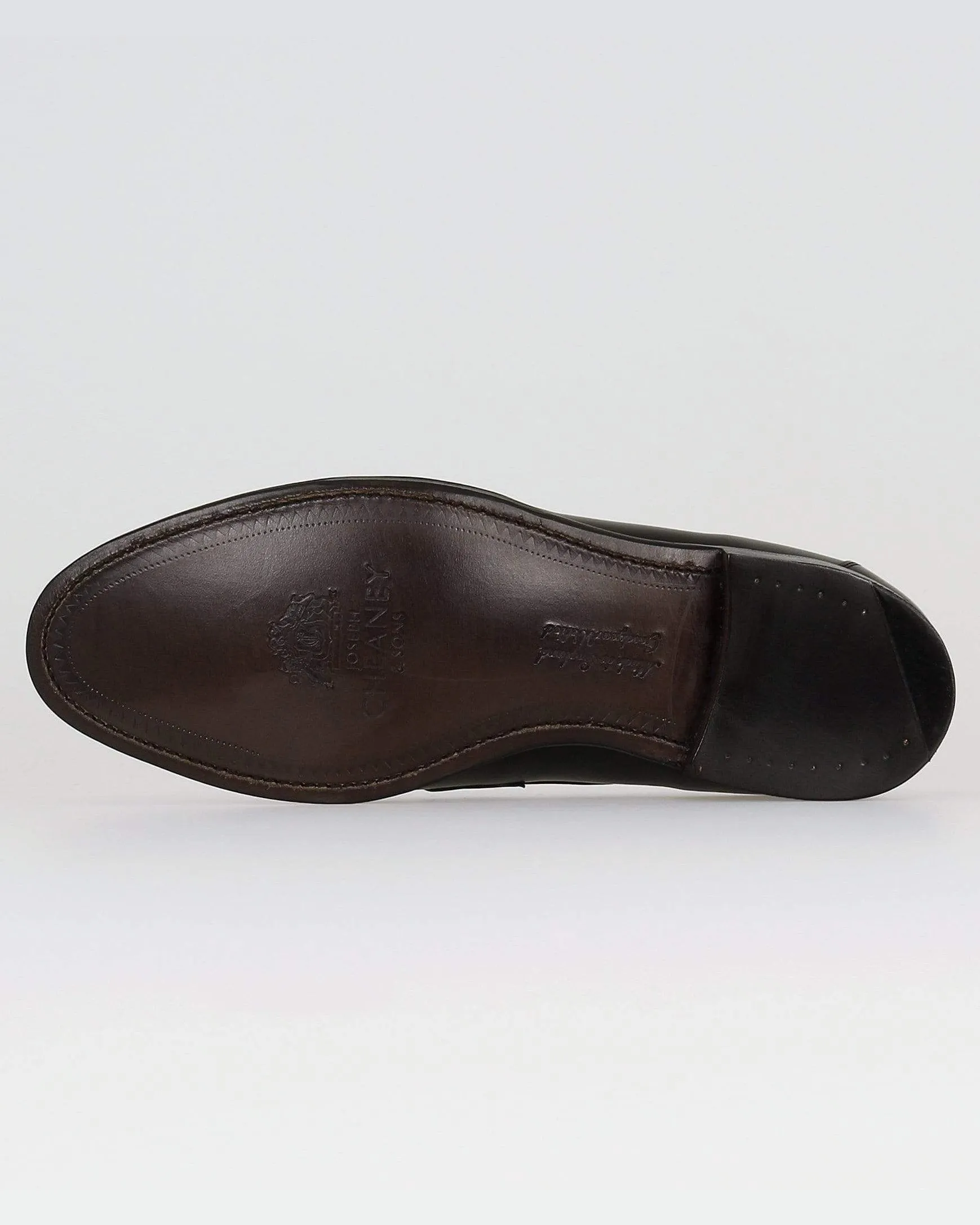 Cheaney Hadley Penny Loafer - Black Calf Leather