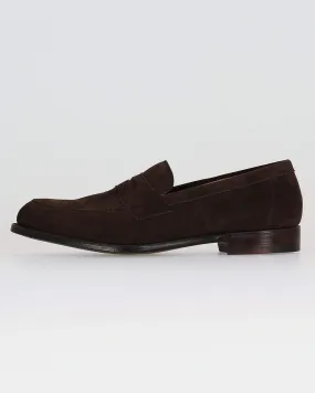 Cheaney Hadley Penny Loafer - Brown Soft Suede