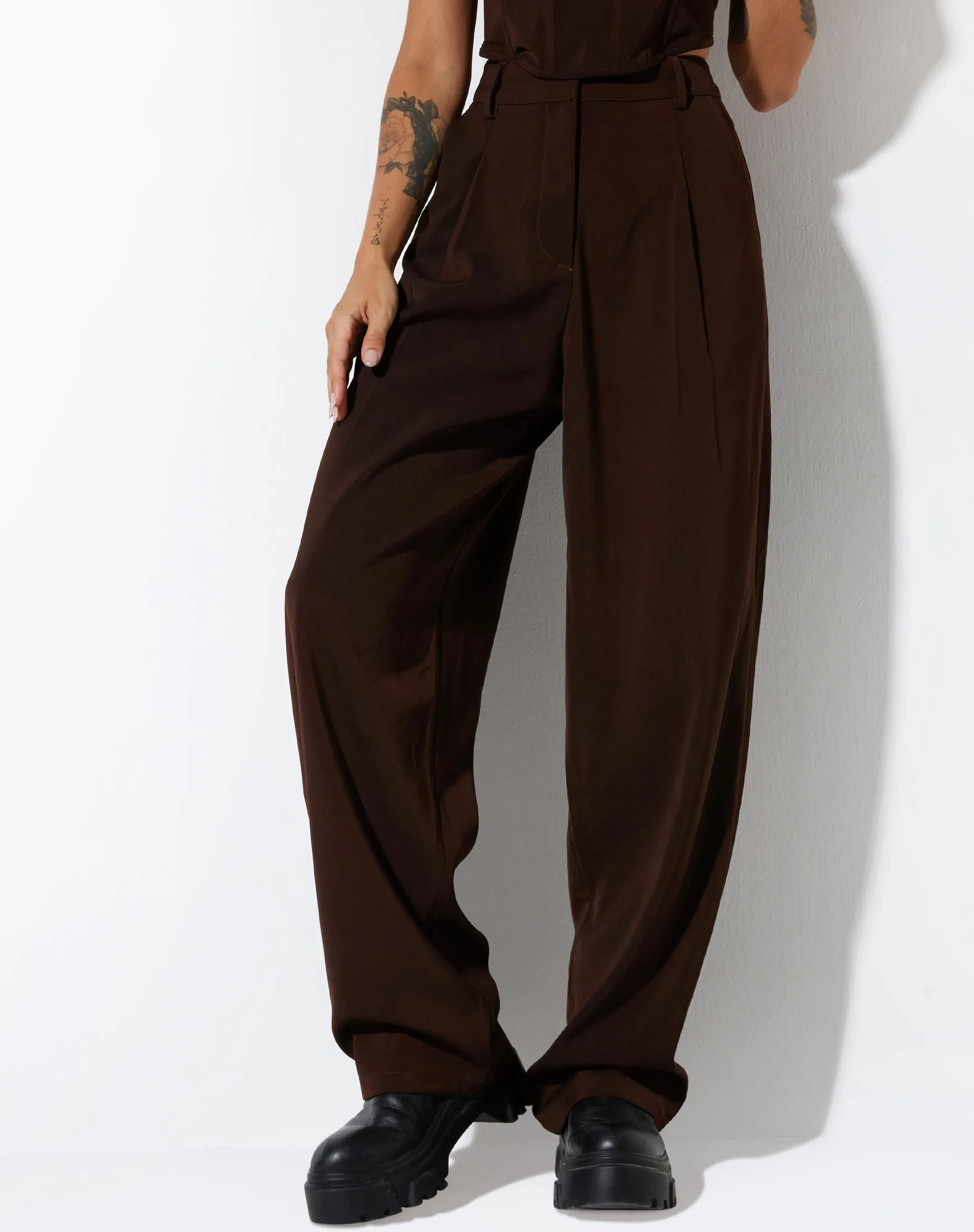 Cimo Trouser in Tailoring Dark Chocolate