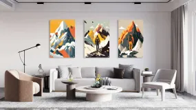 Climber Pattern Set of 3 Prints Modern Wall Art Modern Artwork