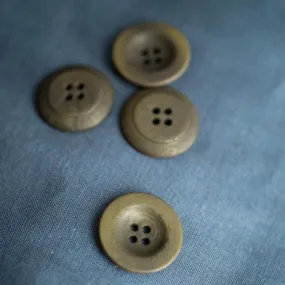 Corozo Buttons 14, 18 or 22mm / Set of 6 / 4 Colors Available