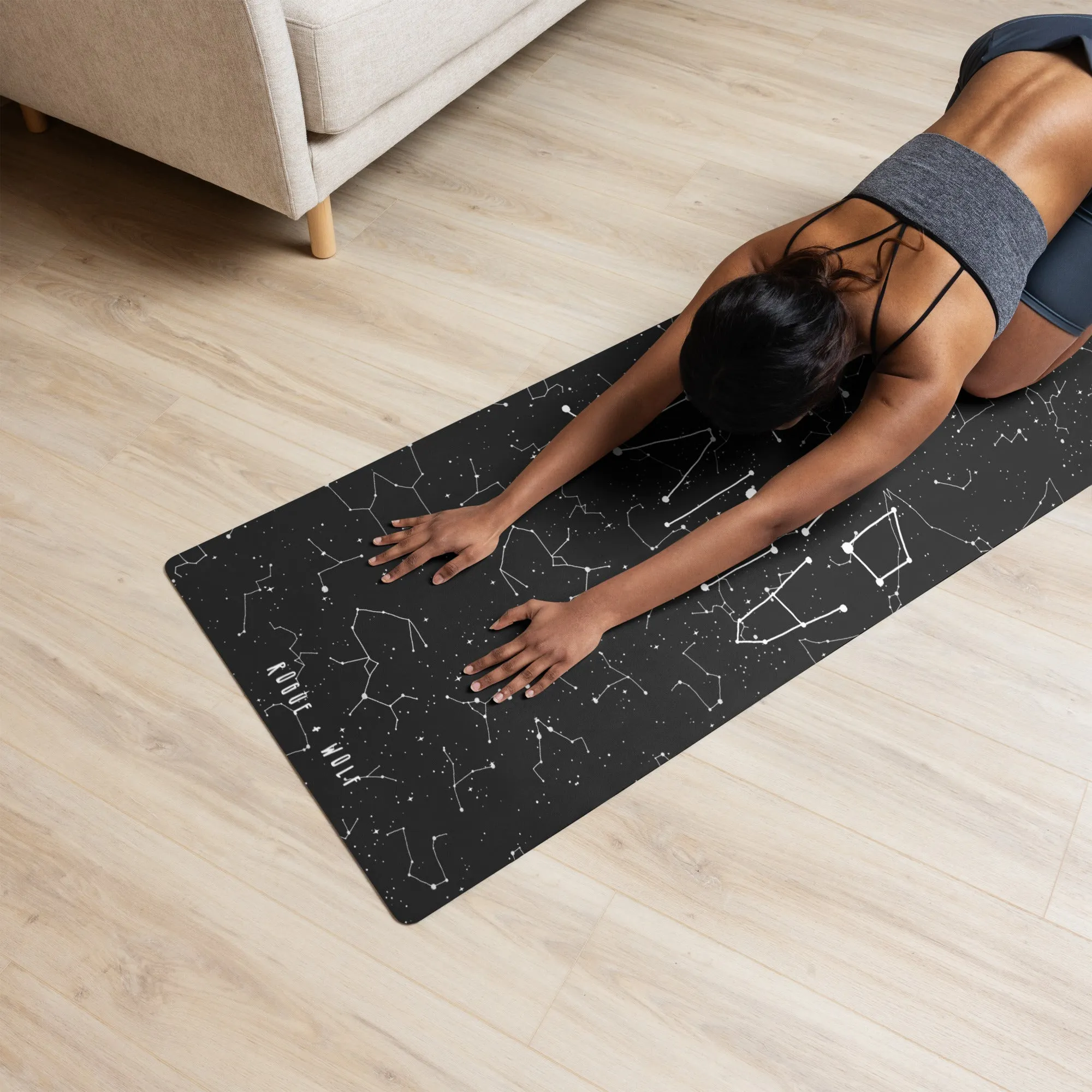 Dead or Alive Yoga Mat  - Non Slip Exercise Mat for Yoga Pilates Stretching Floor Workouts Witchy Goth Yoga Gifts