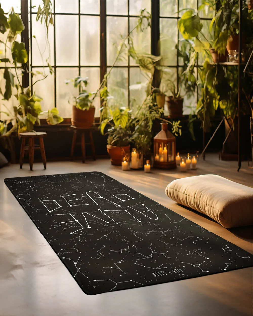 Dead or Alive Yoga Mat  - Non Slip Exercise Mat for Yoga Pilates Stretching Floor Workouts Witchy Goth Yoga Gifts