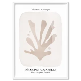 Decoupes Aquarelle IV - Art Print