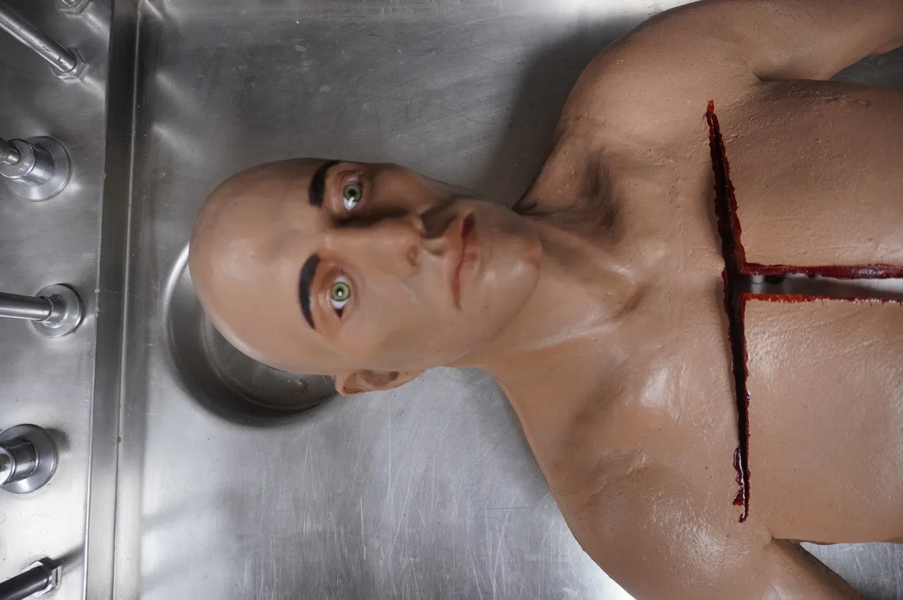 Deluxe Autopsy David Body with Open Eyes