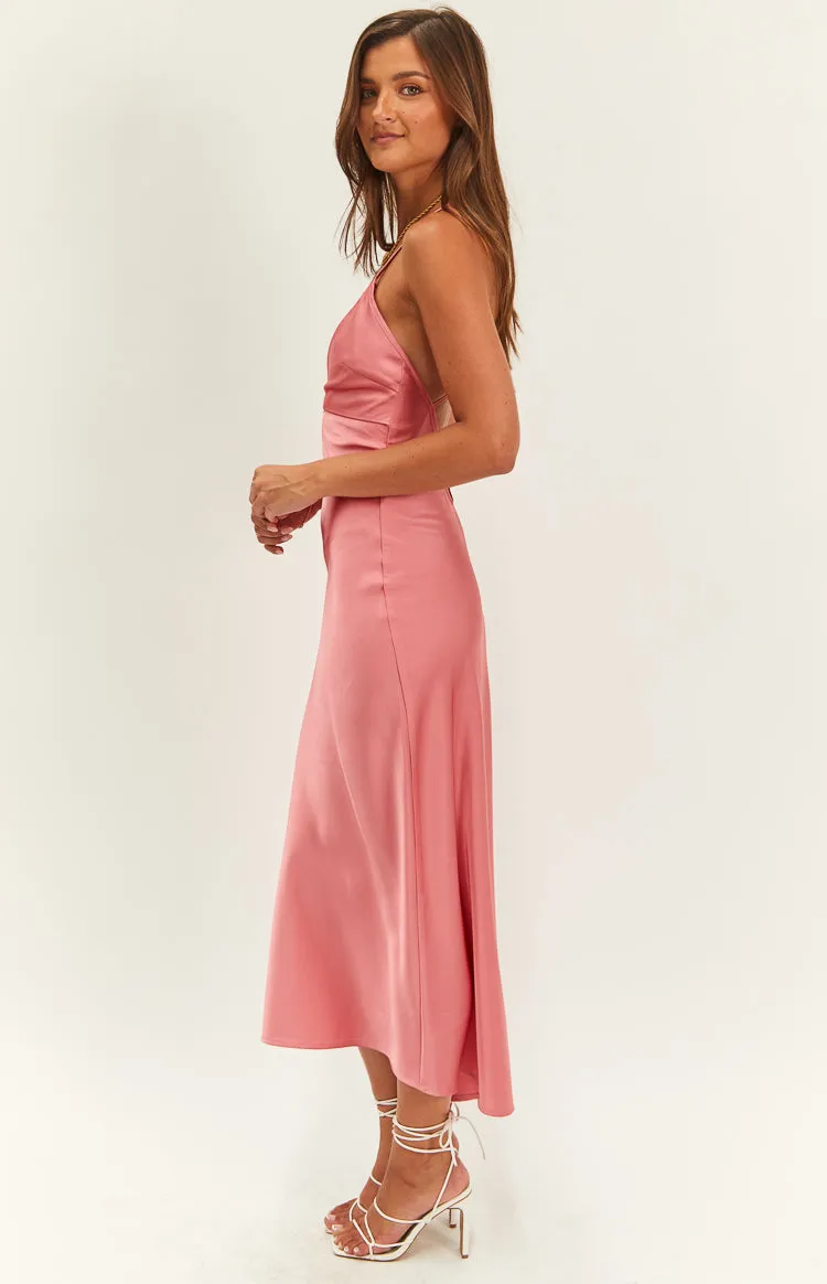 Elery Pink Midi Dress