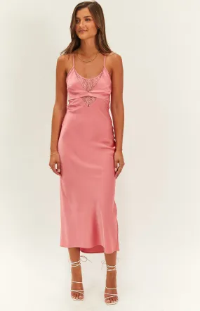 Elery Pink Midi Dress