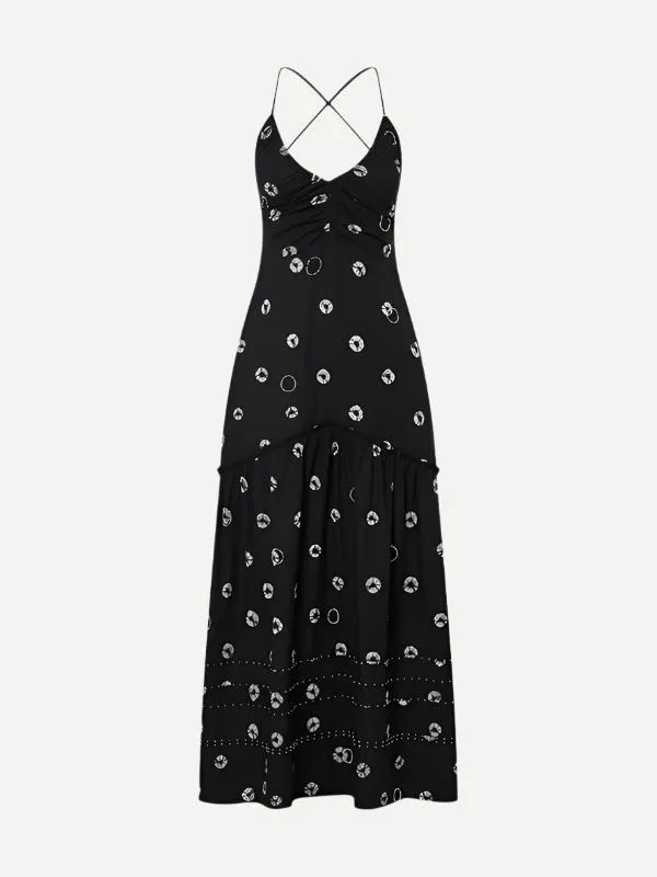 Eucleia Dress in Black & White