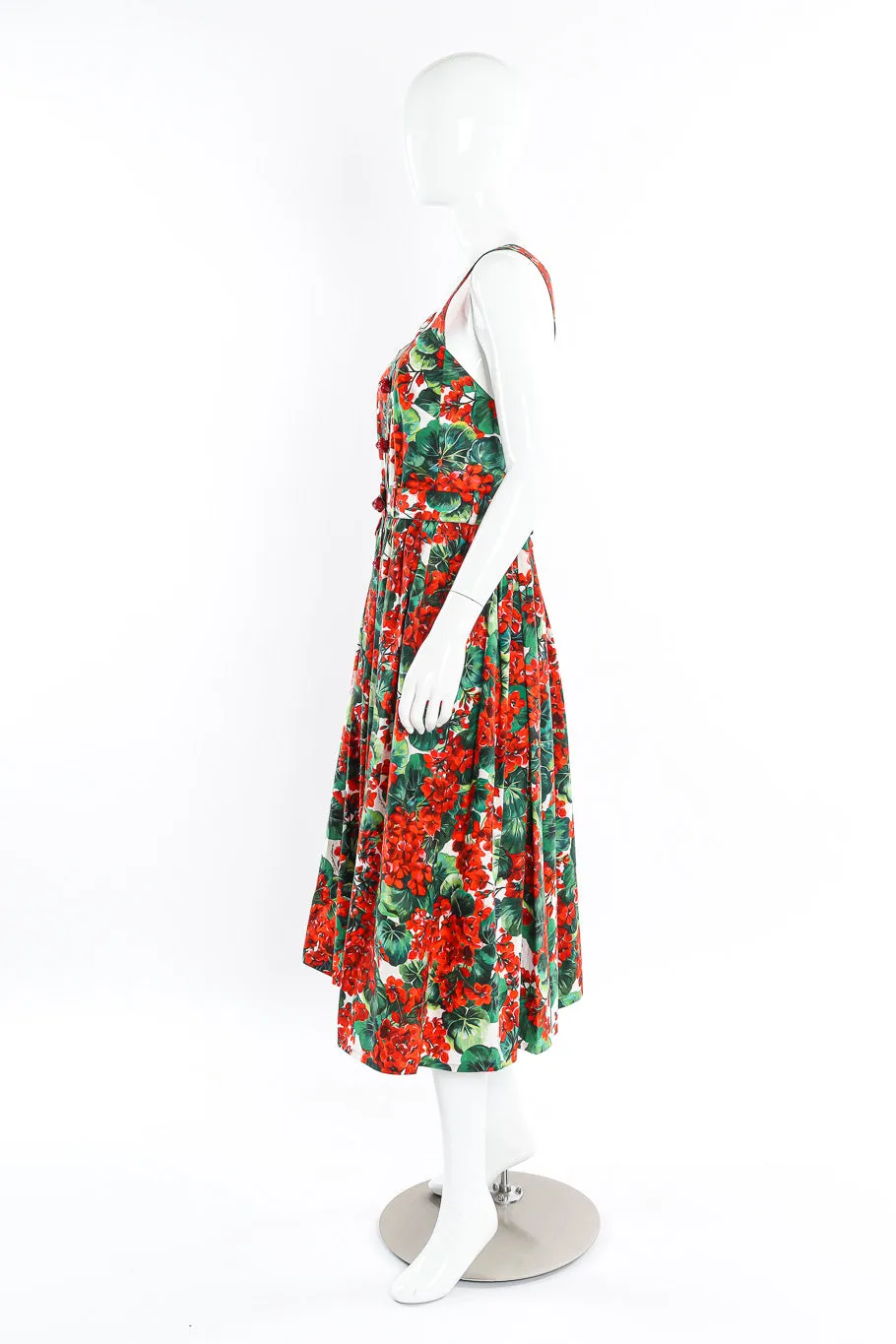 Floral Leaf Cotton Dress