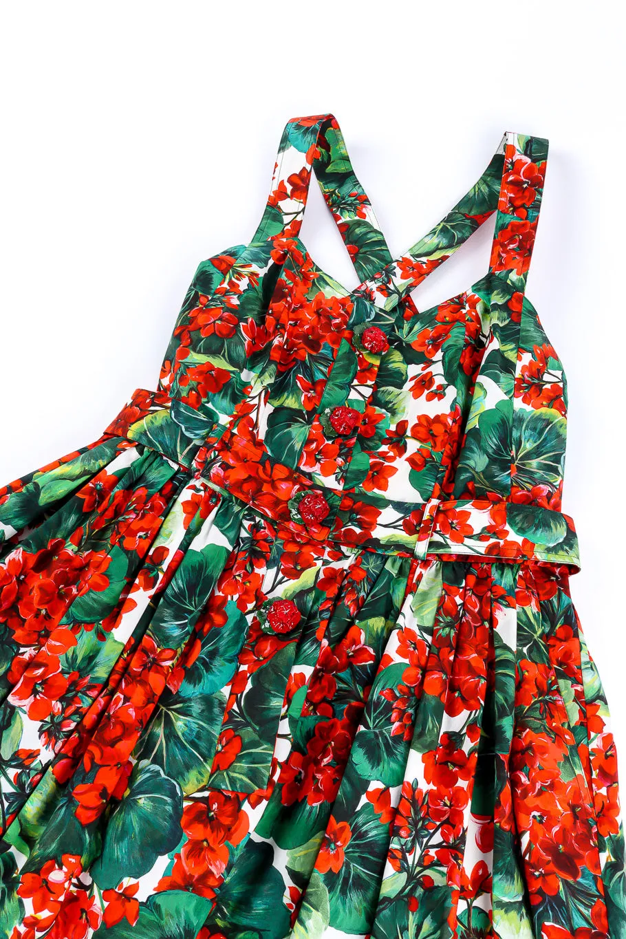 Floral Leaf Cotton Dress