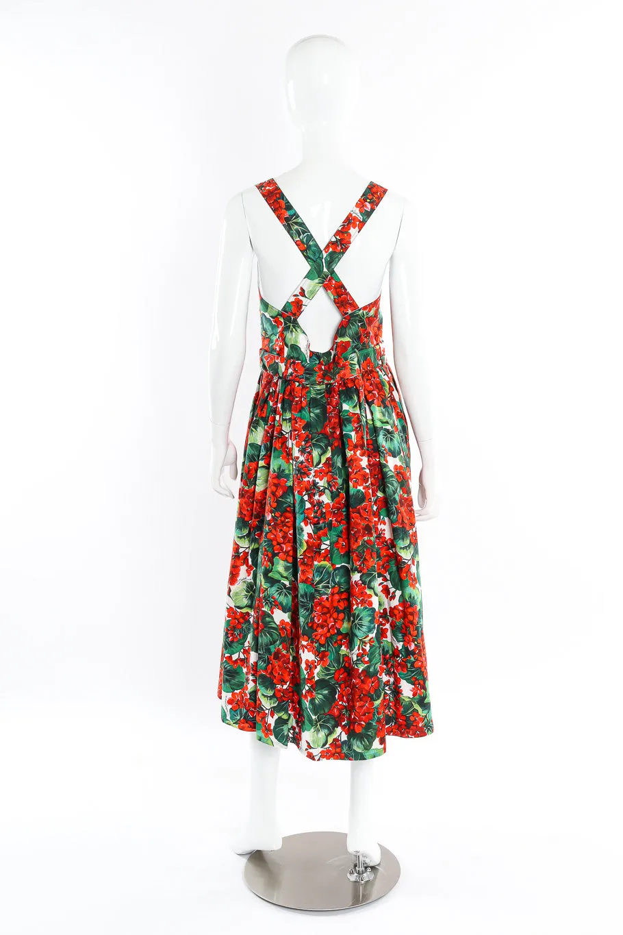 Floral Leaf Cotton Dress