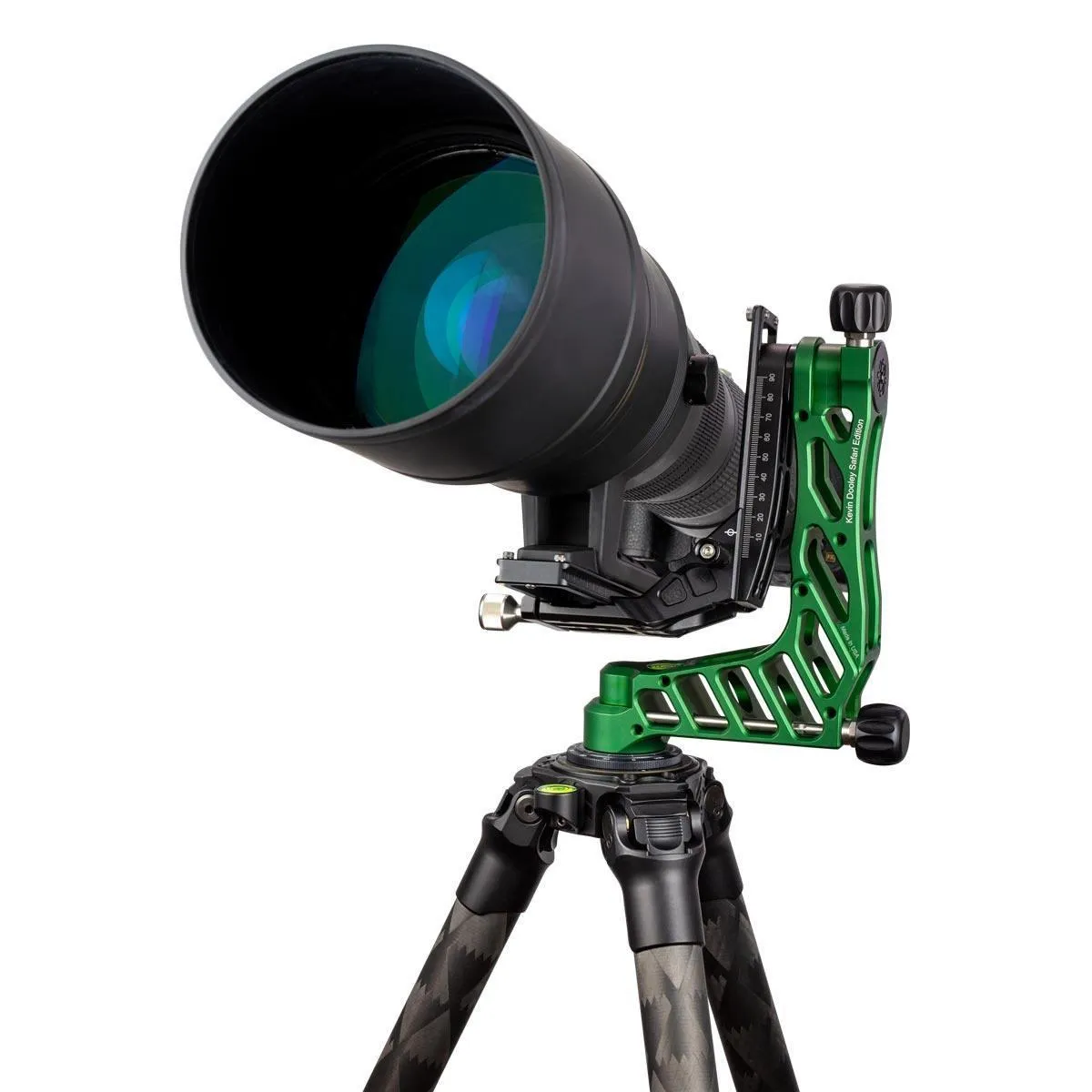 GKJG Katana Pro Telephoto Lens Gimbal Head Green Kevin Dooley Safari Edition